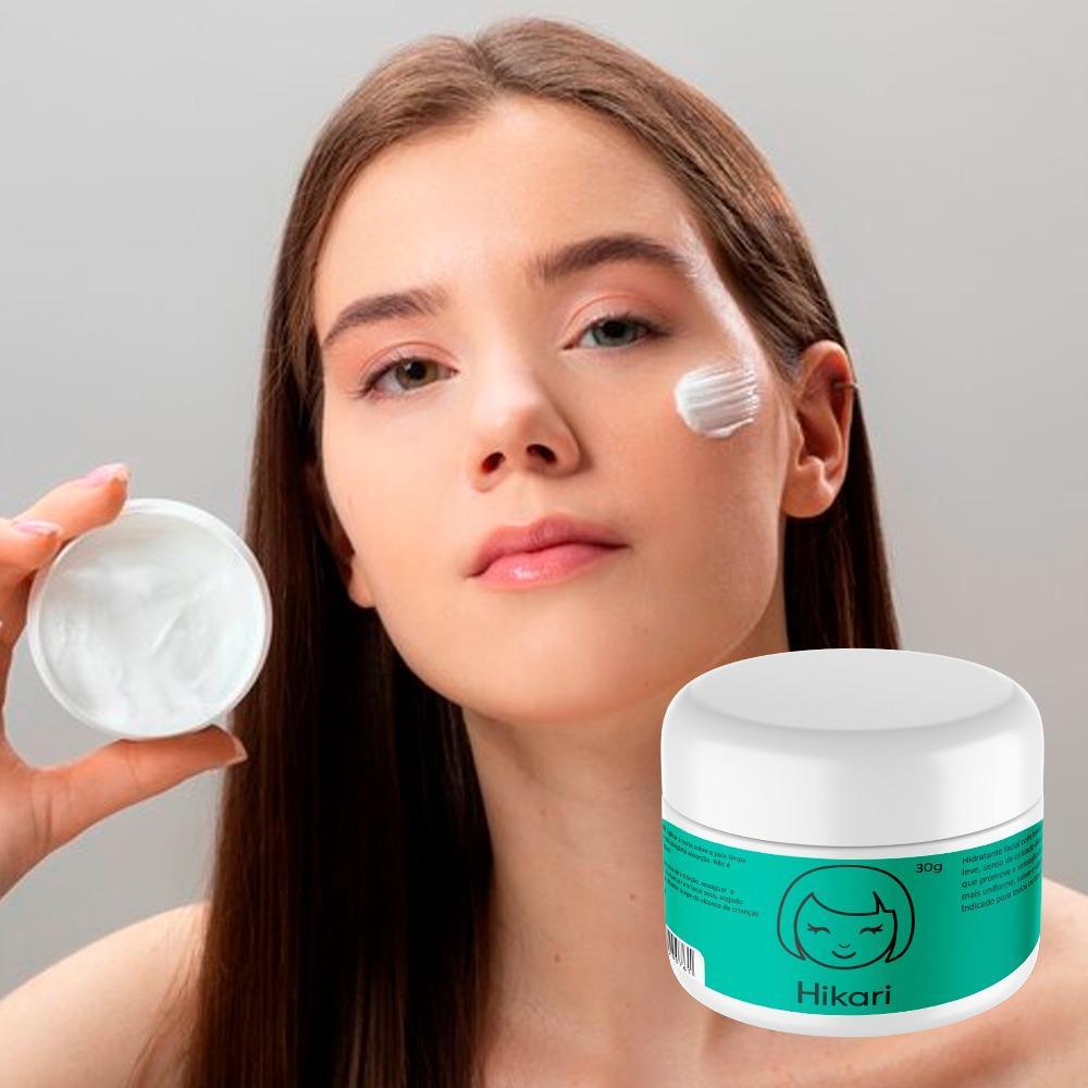 Hidratante Facial Hikari 30g | Pele de Porcelana e Toque Suave Kokeshi