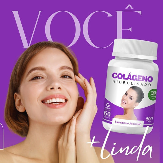 Kit 3x  Colágeno  GENATURE Hidrolisado 500mg  Envio Imediato