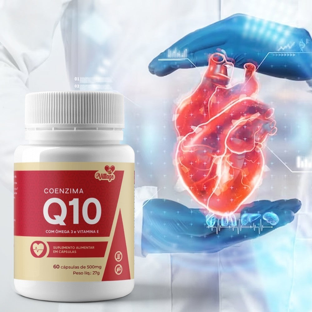 Coenzima Q10  VITTAGE C/Vit B2 e vitamina E  60 cáps Envio Imediato